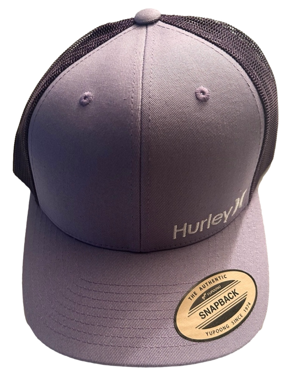Hurley Lavender and Lavender Truckers Cap Mesh Snapback Adjustable
